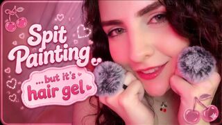Gii: ASMR SpitlessPainting With Hair Gel