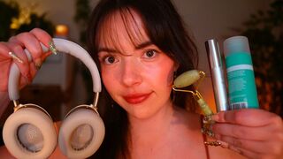 Whispering Willow: ASMR Taking Care of Your During a Rainstorm ⛈️ (skincare, muffled, haircare, follow directions)