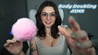 MercyyASMR: The Girl Next Door Helps You Study for 2 HOURS | Whispers & Body Doubling