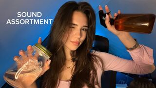 Gloria Luna ASMR: Sound Assortment ♡ Water Sounds, Brushing, Wooden Tapping, Scissors & More
