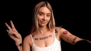 Simply Kel: ASMR Tracing ALL My Tattoos 🥀❤️ (Whisper Ramble)
