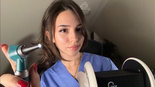 Gloria Luna ASMR: Detailed Ear Exam ♡ Otoscope, Hearing Test & Binaural Personal Attention