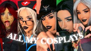 Emilia Jolie: All My Cosplays in One Video 🖤 | 10K Followers ASMR Compilation