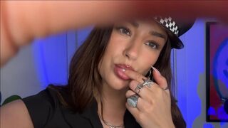 Maggy: [ASMR] spit painting cop does dui tests on you to make you tingle (FAST & AGGRESSIVE)