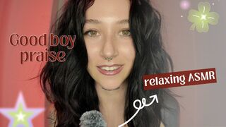 Kajira: ASMR Good Boy Praise 🖤 Easy Questions + Gentle Mouth Sounds