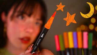 Whispering Willow: ASMR Coloring in Your Vision & Drawing ALL OVER Your Face ⭐🎃