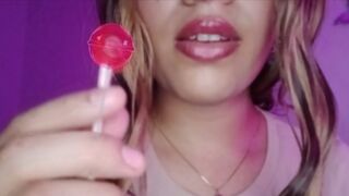 Aurelle: 🍭 Lollipop ASMR 🍭 Satisfying Mouth Sounds & Soft Licking