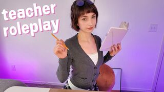 Flora Rodgers: ASMR Teacher Roleplay with Gum Chewing (lofi)