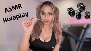 KiaraIRL: Mean Personal Trainer Secretly Roasts You 🫢(ASMR Roleplay) | Soft Spoken, Gum Chewing, Workout Test